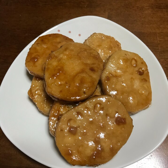 肉詰め蓮根甘辛炒め